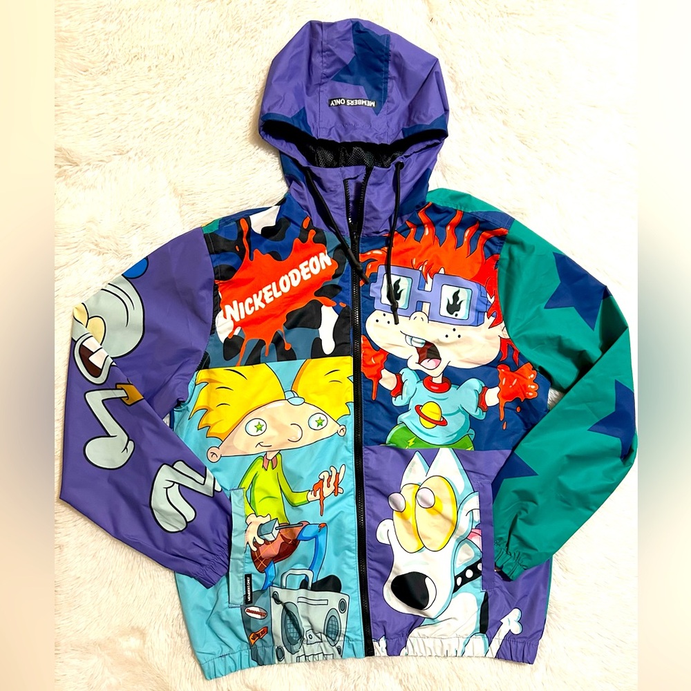 Members only x Nickelodeon 'Hey Arnold' 'Spongebob' 'Rugrats' 'Rocko' Jacket
